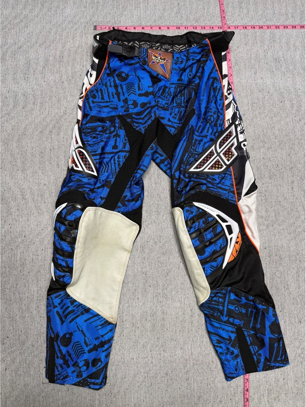 Fly Racing Evolution Motocross Pants Blue Black Mens 32